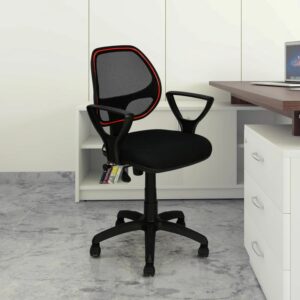 Nilkamal Calida Mid Back Office Chair (Black)