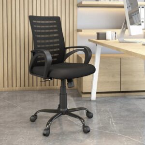 Nilkamal Giza Mid Back Office Chair (Black)