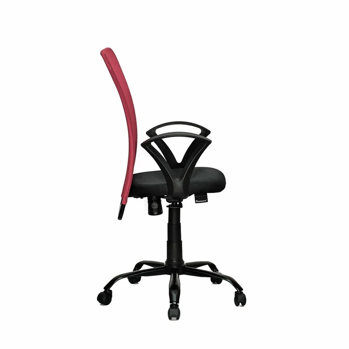 Nilkamal Hanoi Mid Back Mesh Office Chair (Maroon) 5