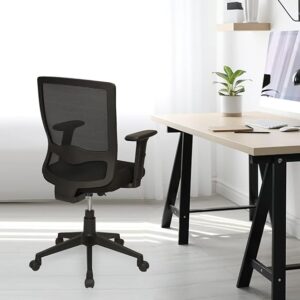 Nilkamal Rewa Mid Back Mesh Chair (Black)