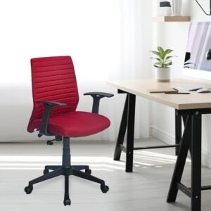 Nilkamal Thames Neo Mid Back Frabric Chair (Maroon)