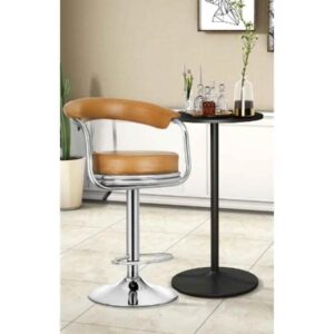 Magma Leatherette Bar Stool (Beige)