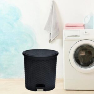 Nilkamal 12 Ltr Home Paddle Dustbin (Charcoal Grey)