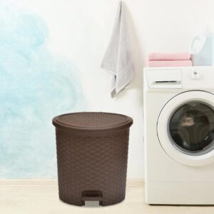 Nilkamal 12 Ltr Home Paddle Dustbin (Season Rust Brown)