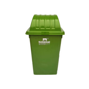 Nilkamal 60L Plastic Garbage Waste Bin (Green)