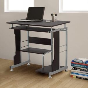 Nilkamal Alpha New Computer Table (Black/Walnut)
