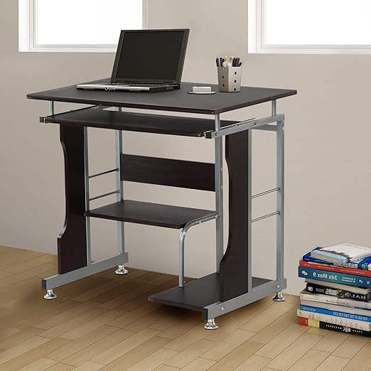 Nilkamal Alpha New Computer Table (Black-Walnut) 1