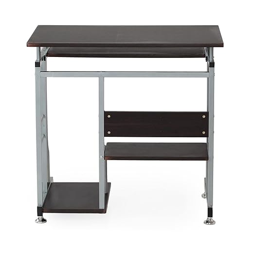 Nilkamal Alpha New Computer Table (Black-Walnut) 4