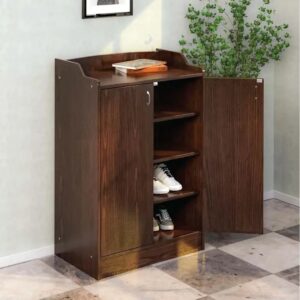 Nilkamal Alpine Shoe Cabinet / Rack (Walnut)