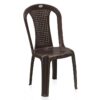 Nilkamal CHR4002 Plastic Armless Chair (Rose Wood) 6