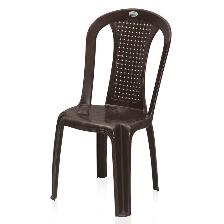 Nilkamal CHR4002 Plastic Armless Chair (Rose Wood) 7
