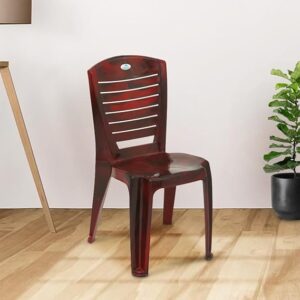 Nilkamal CHR4025 Plastic Armless Chair (Rose Wood)