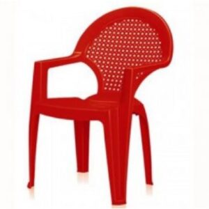 Nilkamal CHR5017 Plastic Baby Arm Chair (Bright Red)