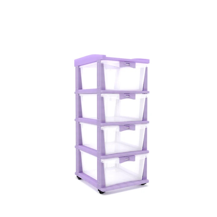 Nilkamal CHTR24 Four Layers Chest of Drawer (Voilet) 3