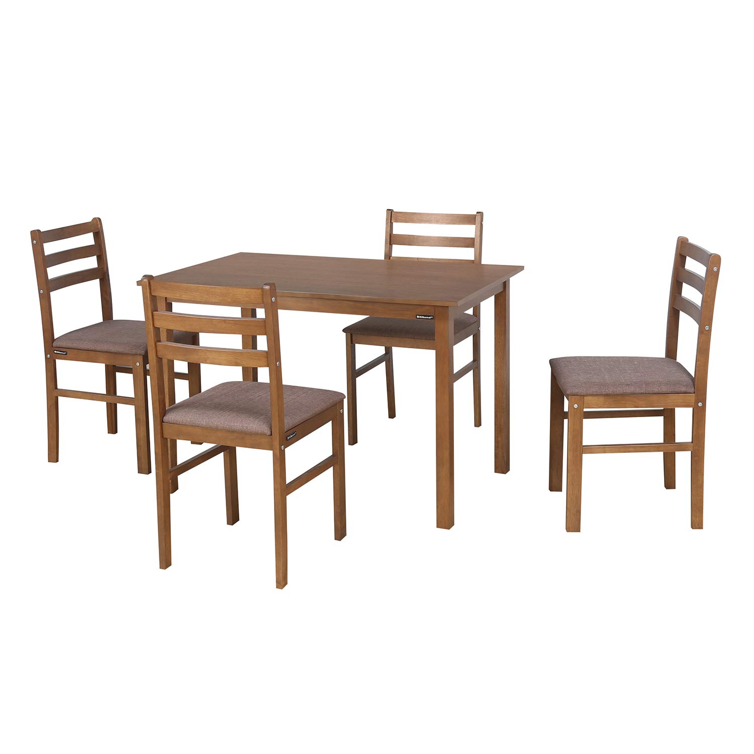 Nilkamal Carlos 4 Seater Dining Set (Walnut) 2