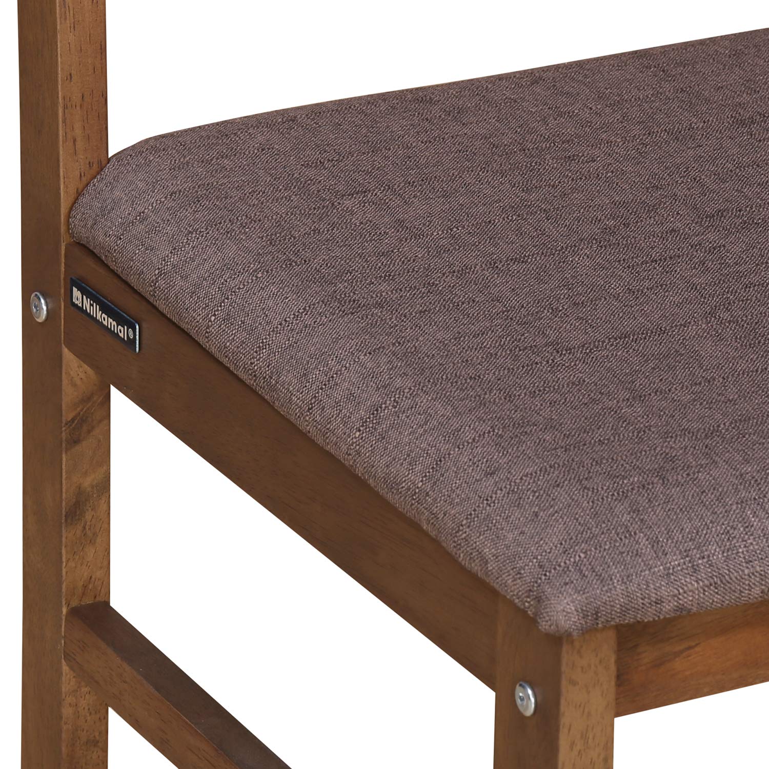 Nilkamal Carlos 4 Seater Dining Set (Walnut) 6