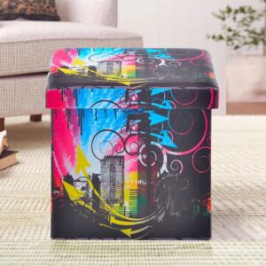 Nilkamal City Night Fold Storage Ottoman (Assorted)