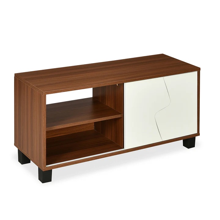 Nilkamal Clive TV Unit (Walnut and White) 5