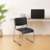 Nilkamal Contract 01 without Arm Visitor Chair (Black) 1