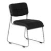 Nilkamal Contract 02 without Arm Visitor Chair (Black) 2