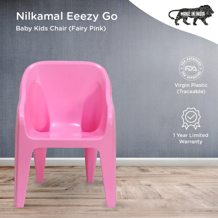 Nilkamal Eeezy Go Plastic Baby Arm Chair (Fairy Pink) 2