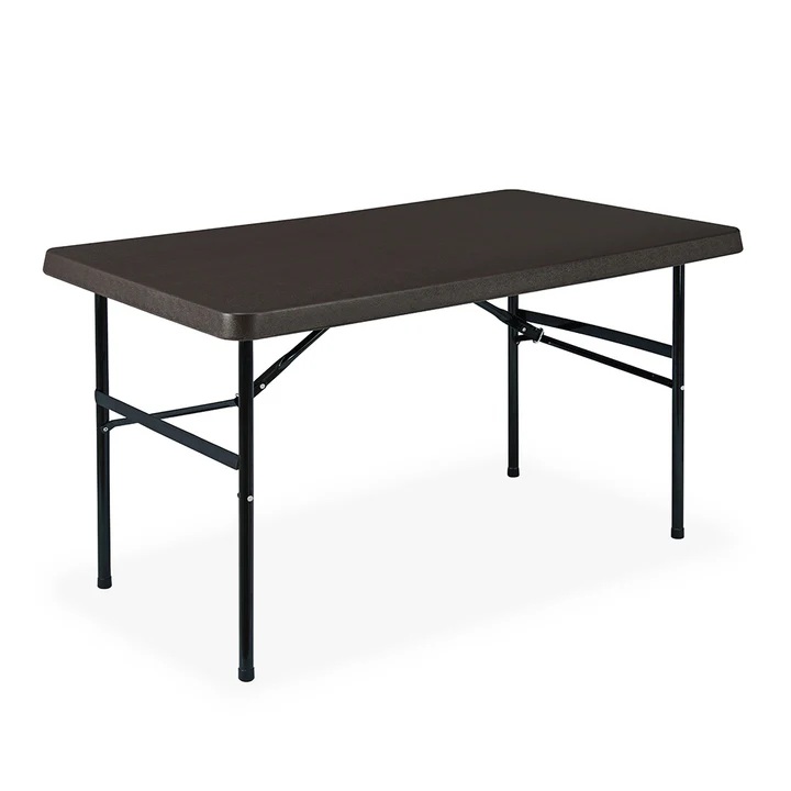 Nilkamal Festive 4 ft Foldable Rectangle Table (Brown) 3