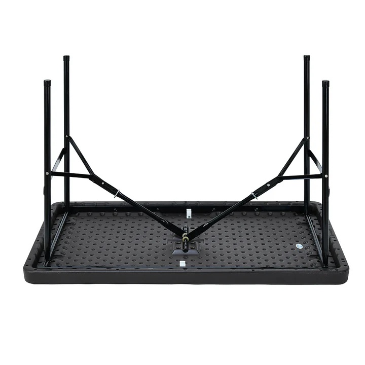 Nilkamal Festive 4 ft Foldable Rectangle Table (Brown) 5