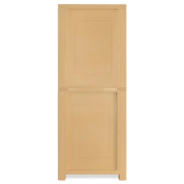 Nilkamal Freedom Big 1 (FB1) Plastic Storage Cabinet (Weathered Brown and Biscuit) 7