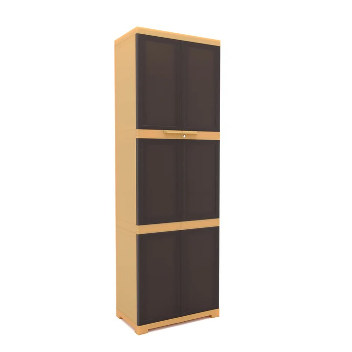 Nilkamal Freedom Mini Large (FML) Plastic Storage Cabinet (Weathered Brown - Biscuit) 4