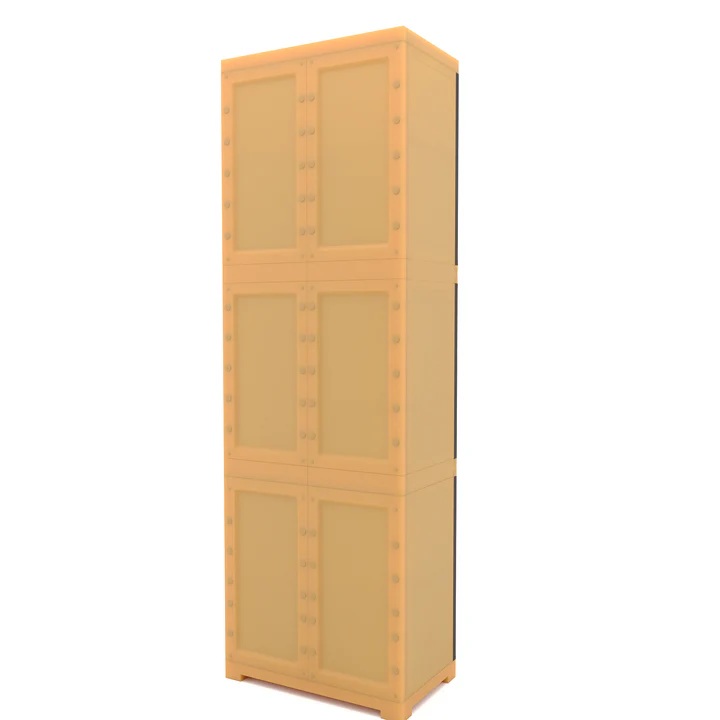 Nilkamal Freedom Mini Large (FML) Plastic Storage Cabinet (Weathered Brown - Biscuit) 6