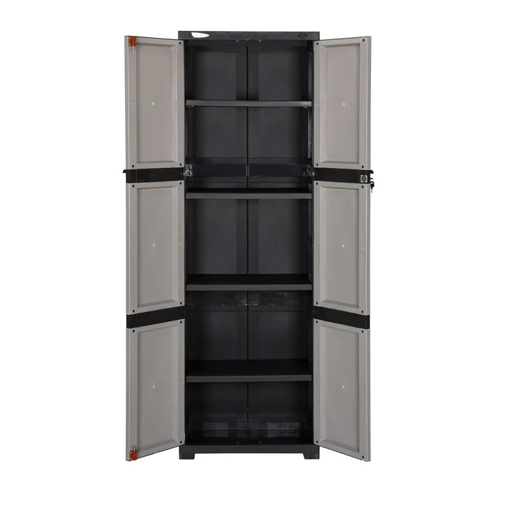 Nilkamal Freedom Mini Medium (FML) Plastic Cabinet for Storage(Grey Charcoal Grey) 4