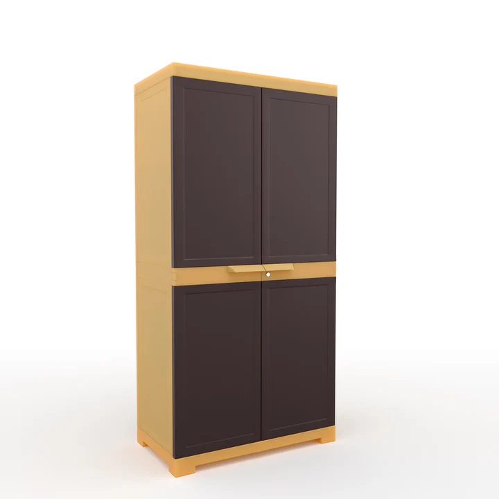 Nilkamal Freedom Mini Medium (FMM) Plastic Storage Cabinet (Weathered Brown 1 Biscuit) 3