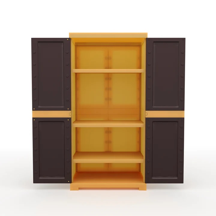 Nilkamal Freedom Mini Medium (FMM) Plastic Storage Cabinet (Weathered Brown 1 Biscuit) 5