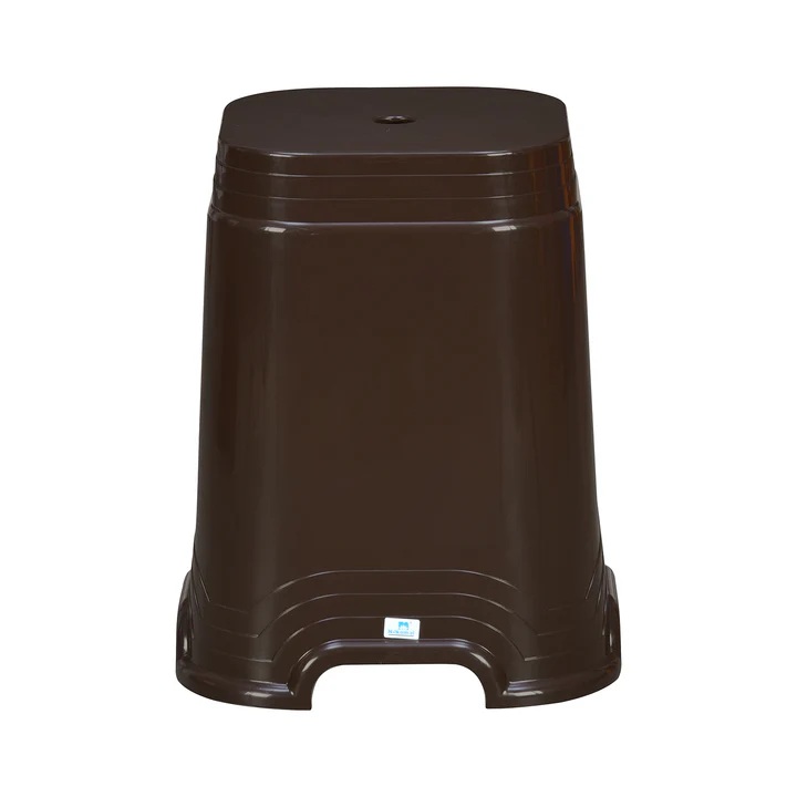 Nilkamal GOGO STL32 Plastic Stool (Season Rust Brown) 2