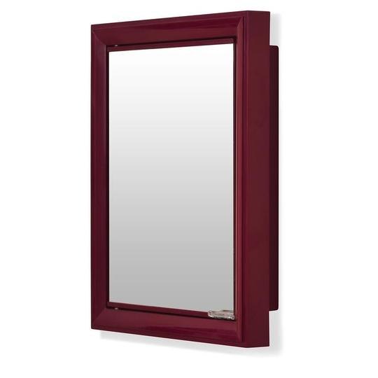 Nilkamal Gem Plastic Cabinet with Mirror (Maroon) 4