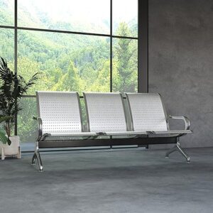 Nilkamal Italia Neo 3 Seater Bench (Silver)