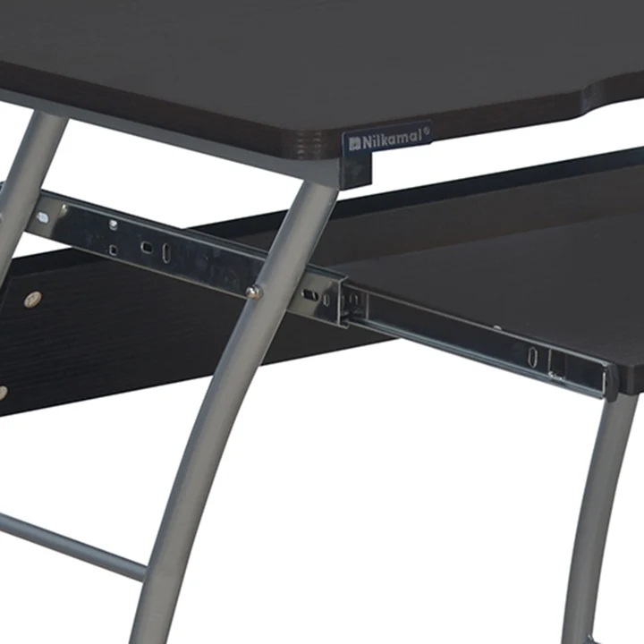 Nilkamal Leo Computer Table (Black-Walnut) 8