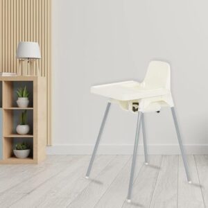 Nilkamal Mighty Baby High Chair with Tray (Cream)