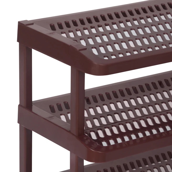 Nilkamal Multipurpose Rack 03 (Maroon) 5