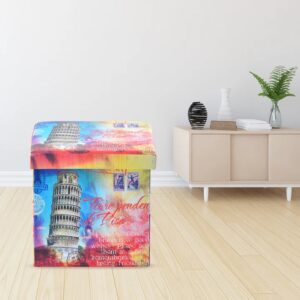 Nilkamal Pisa Folding Storage Ottoman (Assorted)