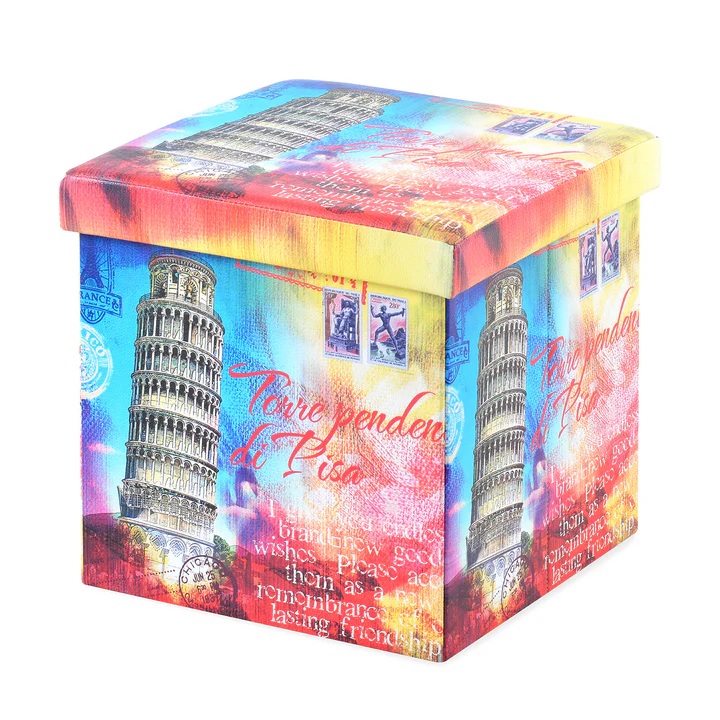 Nilkamal Pisa Folding Storage Ottoman (Assorted) 3