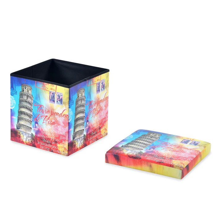 Nilkamal Pisa Folding Storage Ottoman (Assorted) 4