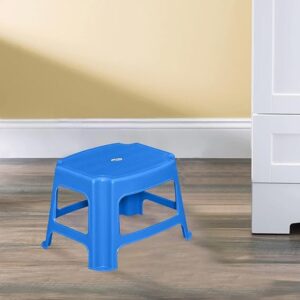Nilkamal STL05 Plastic Stool (Deep Blue)