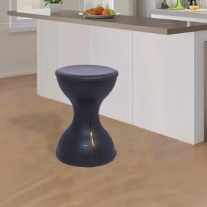 Nilkamal STL12 Plastic Stool (Black)