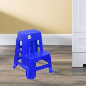 Nilkamal STL21 Plastic Stool (Deep Blue)