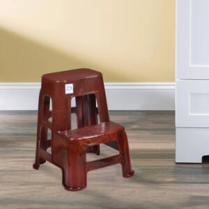 Nilkamal STL21 Plastic Stool (Rose Wood)