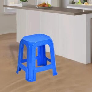 Nilkamal STL26 Plastic Stool (Deep Blue)