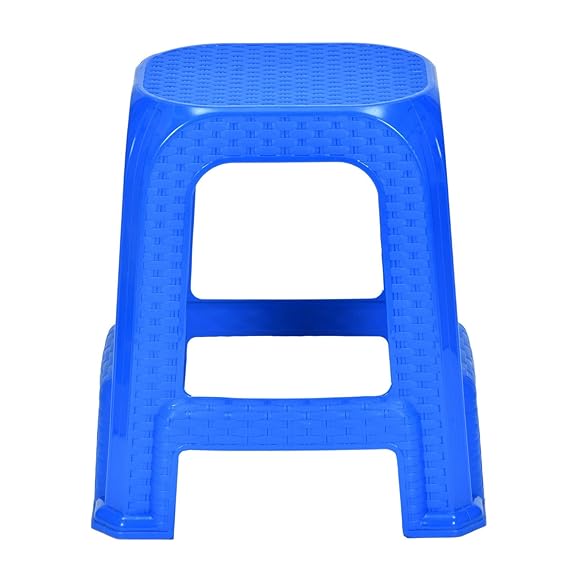 Nilkamal STL26 Plastic Stool (Deep Blue) 2