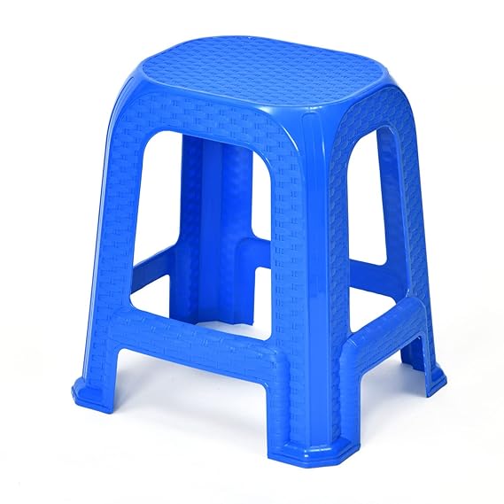 Nilkamal STL26 Plastic Stool (Deep Blue) 5