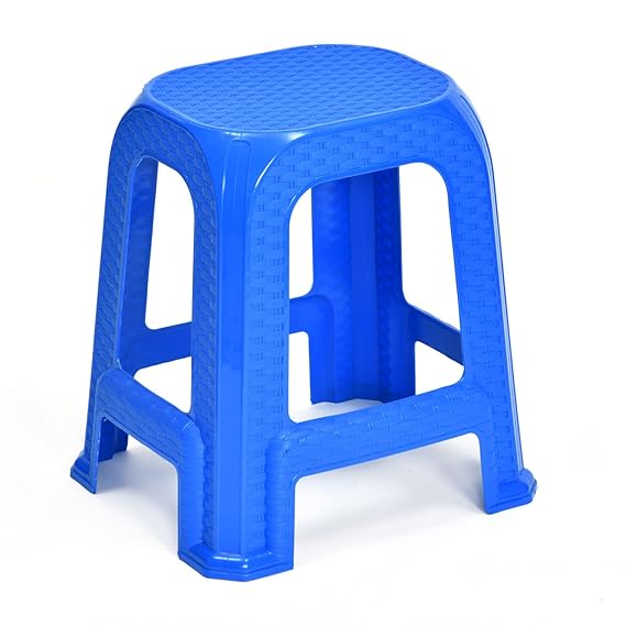 Nilkamal STL26 Plastic Stool (Deep Blue) 6